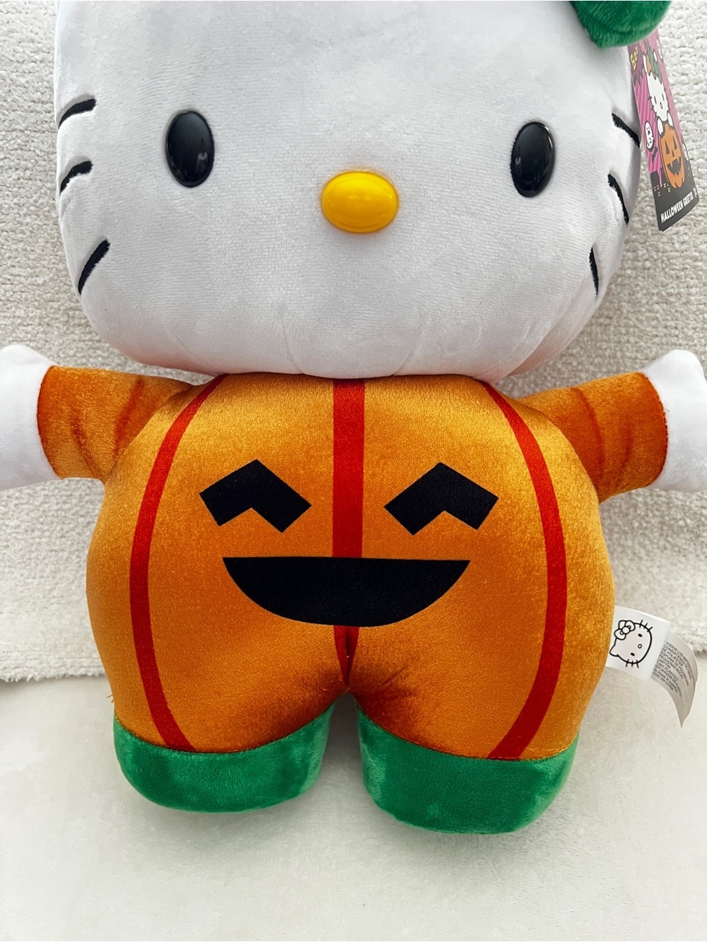 Hello Kitty Halloween Pumpkin Greeter plush 18” age 3+ Boo stuffed animal - Picture 6 of 10